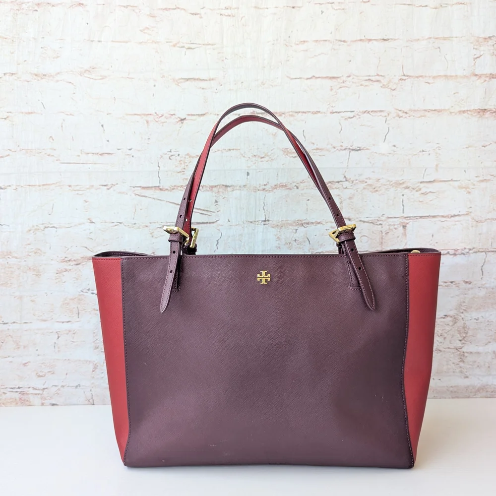 Tory Burch York burgundy saffiano leather  Red  Women's Tote Bag - Picture 3 of 16